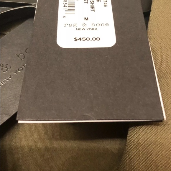 Rag & Bone Olive Surplus Shirt Jacket - Picture 3 of 4